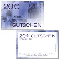Geldgutscheine -20 &euro;-