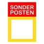 Werbeplakate DIN A4 -SONDER POSTEN- gelb/rot, mit Textfeld
