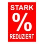 Werbeplakate DIN A4 -STARK REDUZIERT- rot/wei&szlig;